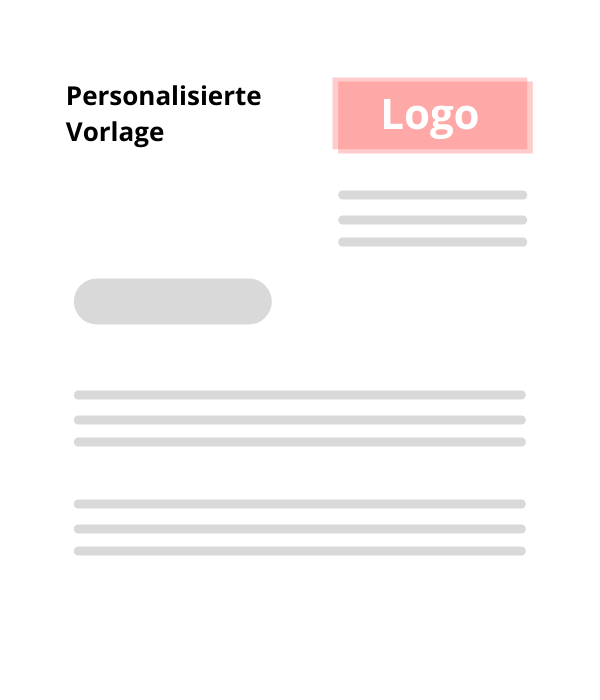 Personalisierte Vorlage